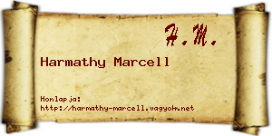 Harmathy Marcell névjegykártya